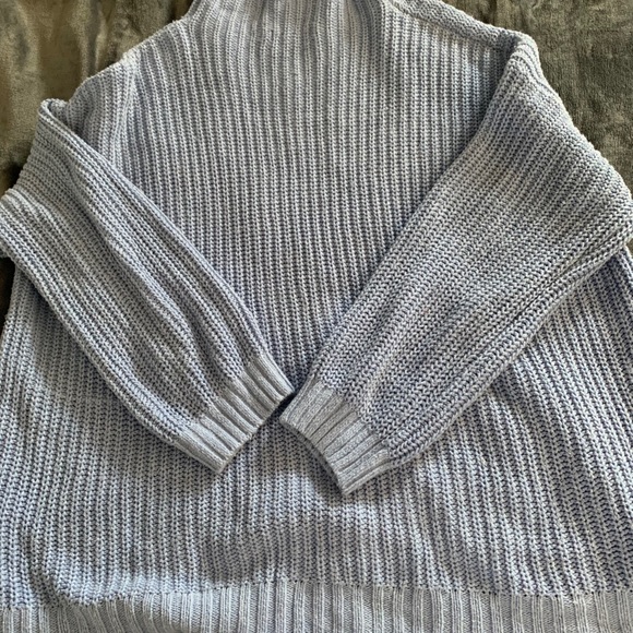 American Eagle baby blue oversized sweater - Picture 2 of 3
